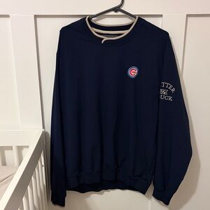Cutter & Buck Men's Dark Blue Crewneck Sweater cubs